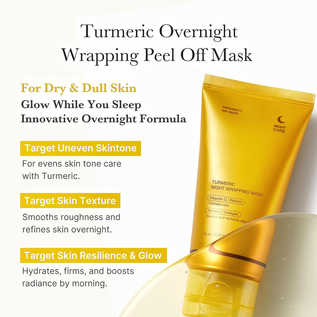 Turmeric Glow & Peel: Brightening Collagen Mask